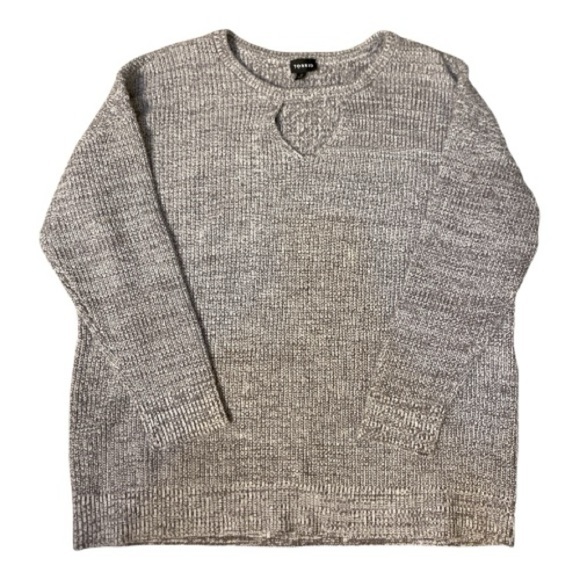 NWOT Torrid Heather Gray Knit Sweater - Picture 1 of 3